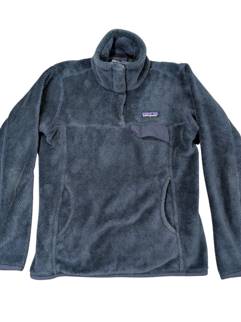 Patagonia Women XS Re-Tool Snap-T Pullover Blue Fleece Jacket